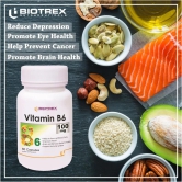 Biotrex Vitamin B6 100mg - 60 Capsules Cognitive Function, Neurotransmitter Production & Hormonal Balance