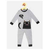 Lazy Shark - Grey Cotton Blend Girls Night Suit Set ( Pack of 1 ) - None