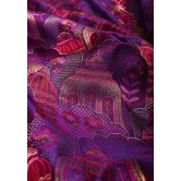 Statement Tanchoi Satin Silk Saree in Purple with Tehra Zari Meena and unique body design | SILK MARK CERTIFIED