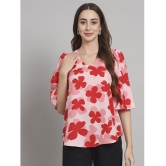 Curvydrobe Peach Polyester Women's A-Line Top ( Pack of 1 ) - None