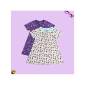 MINI KLUB Multi Cotton Baby Girl Dress ( Pack of 2 ) - None