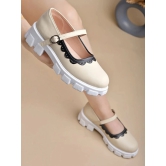 Stylestry Cream Womens Casual Ballerinas - None