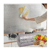 Gatih - Heat Resistant Oil-Proof Aluminum Foil Self Adhsve Wallpaper ( 40 x 300 ) cm ( Pack of 1 )