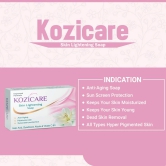 Kozicare Skin Lightening Soap - Pack of 6 | Enriched with Kojic Acid & Vitamin C Sabun Soap | Anti-Aging & Sun Protection | Glowing Skin | Moisturizing Bath Soap for Men & Women-Kozicare Skin Lig