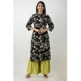 MAUKA - Black Straight Rayon Women's Stitched Salwar Suit ( Pack of 1 ) - None