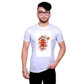 NITYANAND CREATIONS Round Neck White Holi T-Shirt for Men-Holi-T-Shirt