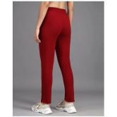 Addyvero Maroon Cotton Blend Trackpants - Single - 36