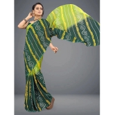 ANAND SAREES - Green Georgette Saree Without Blouse Piece ( Pack of 1 ) - Green