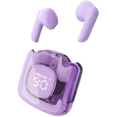 VEhop with Digital Display Bluetooth True Wireless (TWS) In Ear 30 Hours Playback Fast charging,Dual pairing IPX4(Splash & Sweat Proof) Purple