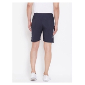 RANBOLT Navy Polyester Lycra Running Shorts - None