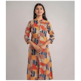 MAUKA - Multicolor Rayon Women''s Straight Kurti ( Pack of 1 ) - None