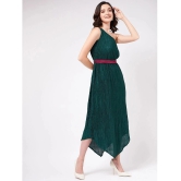 Zima Leto - Green Polyester Womens Asymmetric Dress ( Pack of 1 ) - None