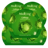 Superfood Cabbage facial sheet mask for glowing Skin and Hydrating, Pack of 5