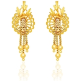 LUV FASHION Golden Ear Chain Earrings ( Pack of 1 ) - Golden