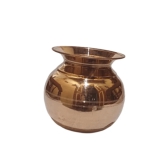 Copper Water Pot for Home and Temple Use  (7 inch)