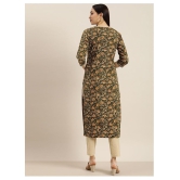 KSUT Green Cotton Straight Kurti - Single - XXL