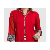 Meher Impex - Red Georgette Womens Tunic ( Pack of 1 ) - None