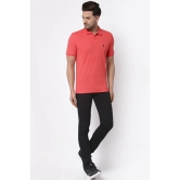 Red Tape Men Coral Polo Neck T-Shirt