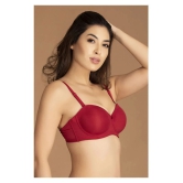 Clovia Pack of 1 Lace Womens Everyday Bra ( Maroon ) - 36D