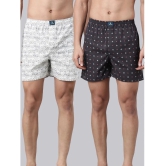 Joven Grey Cotton Mens Boxer- ( Pack of 2 ) - None