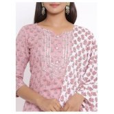 miravan Cotton Kurti With Sharara And Gharara - Stitched Suit - M