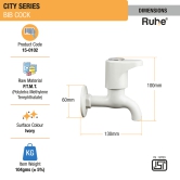 City Bib Tap PTMT Faucet - by Ruhe®