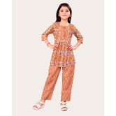 Girls Casual Kurta and Trouser Set-Yellow / 6 - 7 Years