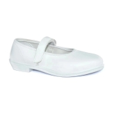 Ajanta - White Girls School Shoes ( 1 Pair ) - None