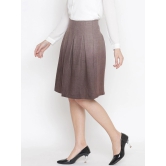 Oxolloxo Woman Brown Woolen Skirt