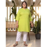 Juniper Rayon Solid Straight Womens Kurti - Green ( Pack of 1 ) - None