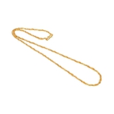 AanyaCentric Gold Plated Golden Alloy Chain Mala for Women and Girls - Golden