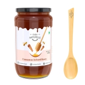 Farm Naturelle-Cinnamon Flower Wild Forest Honey |1.45KG and a Wooden Spoon| 100% Pure & Natural Ingredients Made Delicious Honey | No Artificial Color | No Added Sugar | Lab Tested Cinnamon Honey In Glass Bottle.