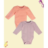 MINI KLUB - Beige Cotton Bodysuit For Baby Girl ( Pack of 1 ) - None