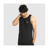 Bewakoof - Black Cotton Men's Vest ( Pack of 1 ) - None