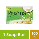 Rexona Coconut-Olive Oil Soap - Silky Smooth Skin, 100 gm