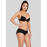 ILRASO - Black Spandex Women's Padded Brief ( Pack of 1 ) - None