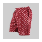 Maroon Cotton Mens Boxer- ( Pack of 1 ) - None