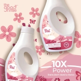 thegoodrinse Petal Breeze Floor Cleaner, 1 Litre, 10X Power, Dual action fragrance, Floral fragrance