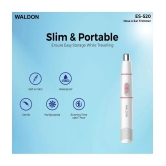 WALDON Nose&Eyebrow Trimmer White Cordless Nose Trimmer With 60 minutes Runtime