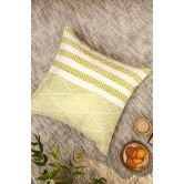 Aaira Small Green Patterned Cushion Cover