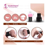 Majestique Blender Beauty Foundation Sponge & Professional Flat Round Shaped Blender Brush Pack of 2