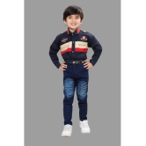 DKGF Fashion - Blue Cotton Blend Boys Shirt & Jeans ( Pack of 1 ) - None