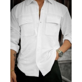 Elliot Cargo Knit White Lycra Shirt-M / White