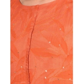 Mamoose Rayon Self Design Straight Womens Kurti - Orange ( Pack of 1 ) - None