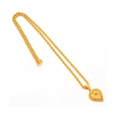 Jewar Mandi New Design Gold Plated Locket/Pendant with Rope/Rassi Chain Daily use for Men, Women & Girls, Boys - Golden