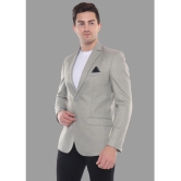 DKGF Fashion - Grey Polyester Regular Fit Men''s Blazer ( Pack of 1 ) - None