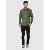 liferoads - Olive 100% Cotton Regular Fit Men's Casual Shirt ( Pack of 1 ) - None