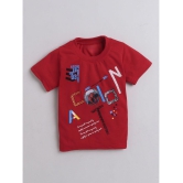 DKGF Fashion - Red Cotton Boys T-Shirt & Shorts ( Pack of 1 ) - None