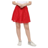 Smarty Pants Crochet Skater Skirt - Red - None