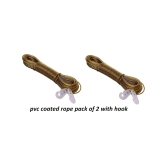 Set of 2 PVC Coated Steel 20 Mtr Anti-Rust Wire Rope for Drying Cloths Outside Balcony, Home Terrace, Home Garden